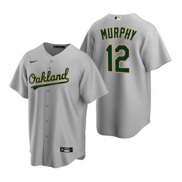 Oakland Athletics #12 Sean Murphy Grey Cool Base Stitched Jersey,We sell and wholesale Oakland Athletics #12 Sean Murphy Grey Cool Base Stitched Jersey on line form chian!